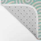 SWIRL Mint and Oat Bath Mat Gallery Image 2