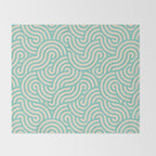 SWIRL Mint and Oat Throw Blanket Gallery Image 2