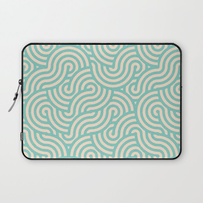 SWIRL Mint and Oat Laptop Sleeve Gallery Image 1