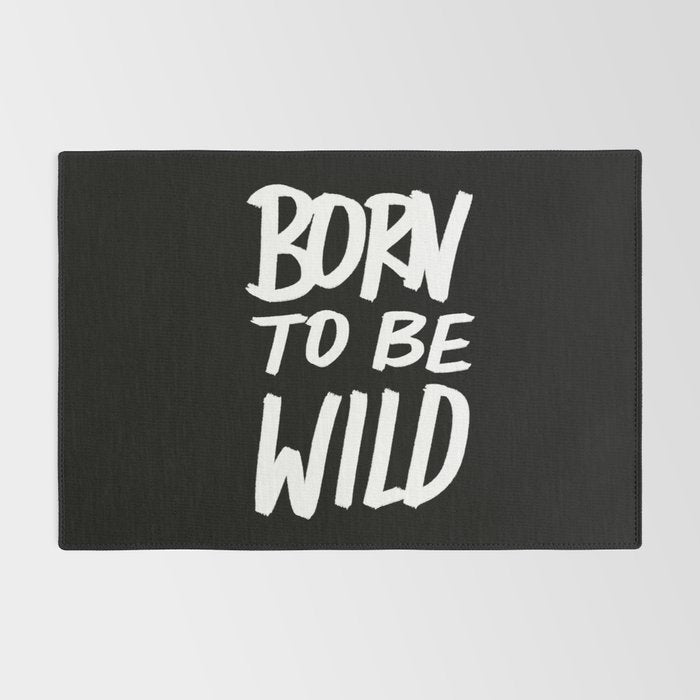 Born to Be Wild ~ Typography Rug Gallery Image 2