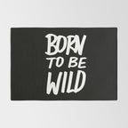 Born to Be Wild ~ Typography Rug Gallery Image 2