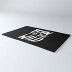 Born to Be Wild ~ Typography Rug Gallery Image 3