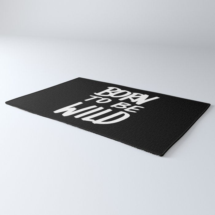 Born to Be Wild ~ Typography Rug Gallery Image 3