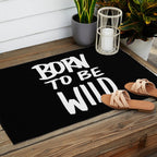 Born to Be Wild ~ Typography Outdoor Rug Gallery Image 2