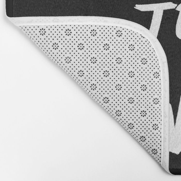 Born to Be Wild ~ Typography Bath Mat Gallery Image 2