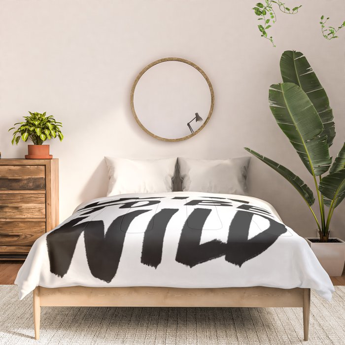 Born to Be Wild ~ Typography Comforter Gallery Image 3