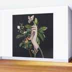 Minimal Collage/ Hand, Plants and Butterflies 7 Wall Mural Gallery Image 2