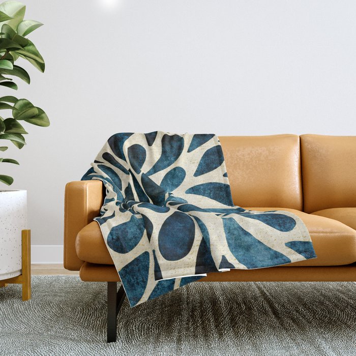 Petal Burst #5 Throw Blanket Gallery Image 1