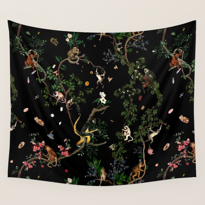 Monkey World Wall Tapestry Gallery Image 1
