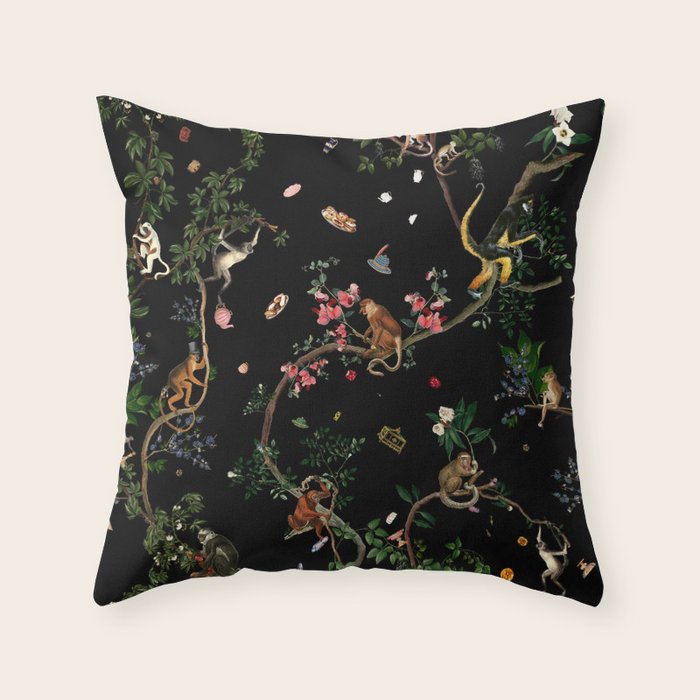 Monkey World Throw Pillow Gallery Image 6