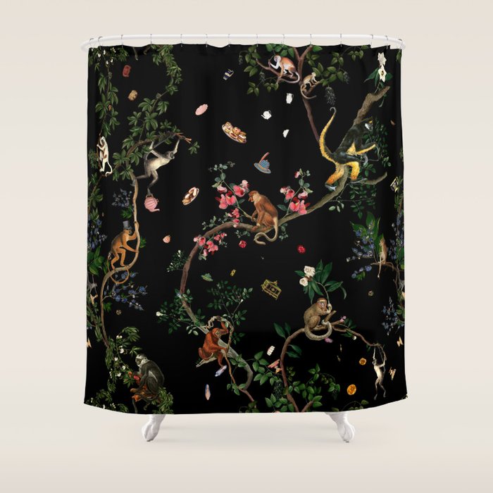 Monkey World Shower Curtain Gallery Image 1