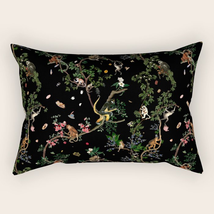 Monkey World Rectangular Pillow Gallery Image 2