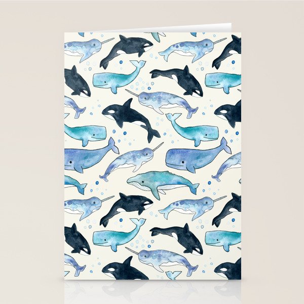 Whales, Orcas & Narwhals Stationery Card Gallery Image 2
