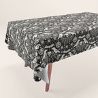 All Hallows' Eve - Black Ivory Halloween Tablecloth Gallery Image 1