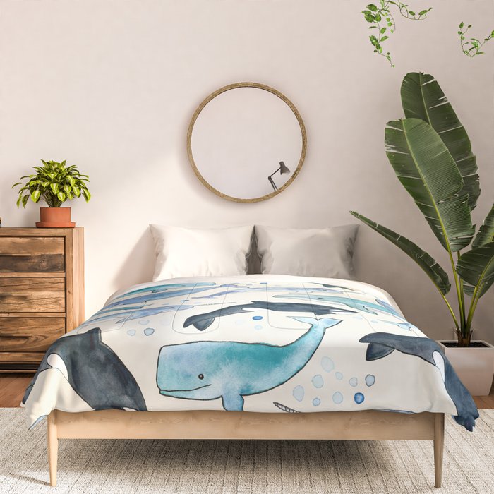 Whales, Orcas & Narwhals Comforter Gallery Image 3