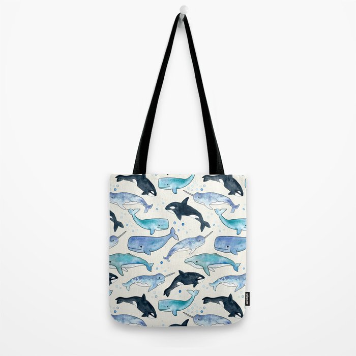 Whales, Orcas & Narwhals Tote Bag Gallery Image 2