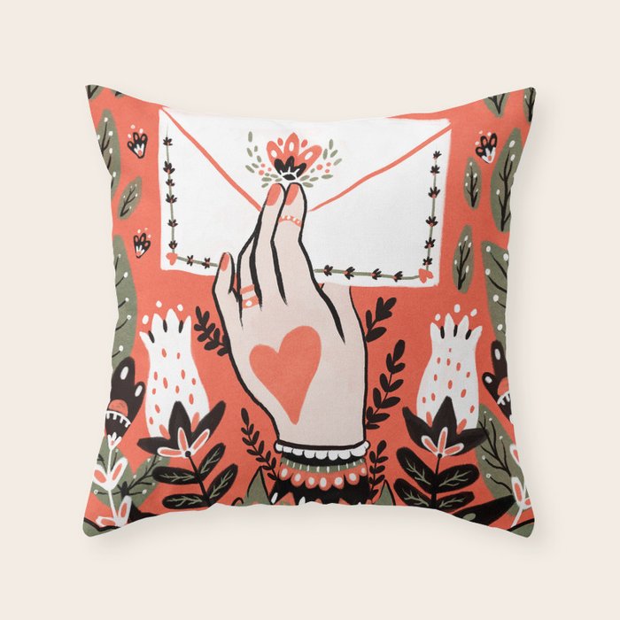 Love Letter Throw Pillow Gallery Image 6