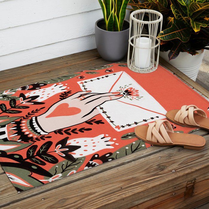 Love Letter Outdoor Rug Gallery Image 2