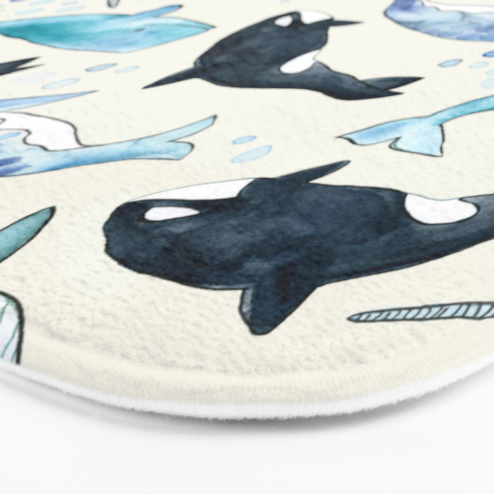 Whales, Orcas & Narwhals Bath Mat Gallery Image 3