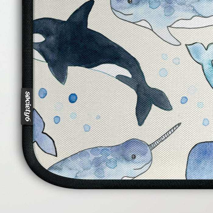 Whales, Orcas & Narwhals Laptop Sleeve Gallery Image 3