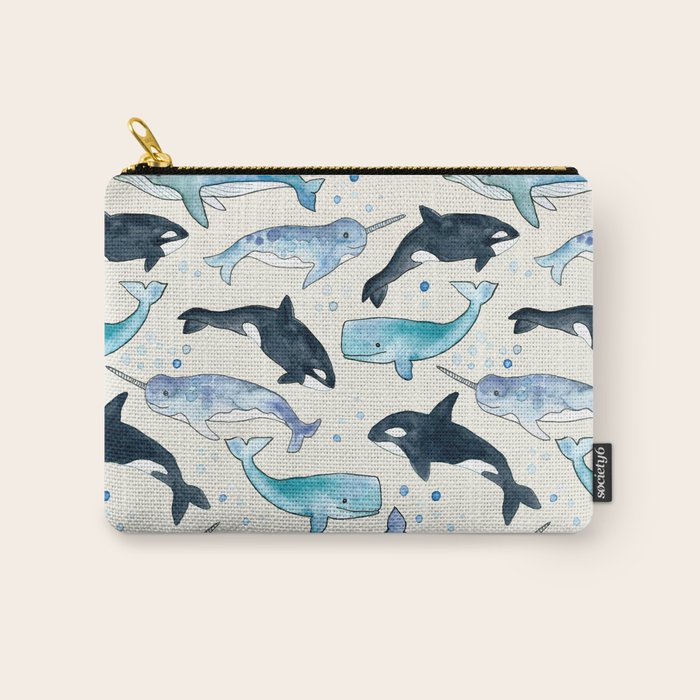 Whales, Orcas & Narwhals Carry All Pouch Gallery Image 1