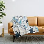 Whales, Orcas & Narwhals Throw Blanket Gallery Image 1