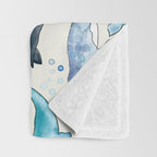 Whales, Orcas & Narwhals Throw Blanket Gallery Image 3