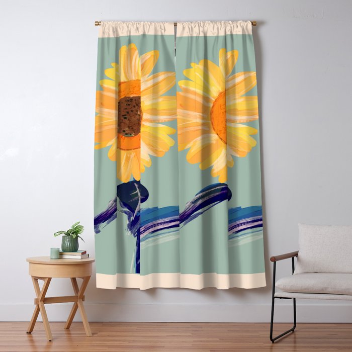 Sunflower 2 Window Curtain Gallery Image 5