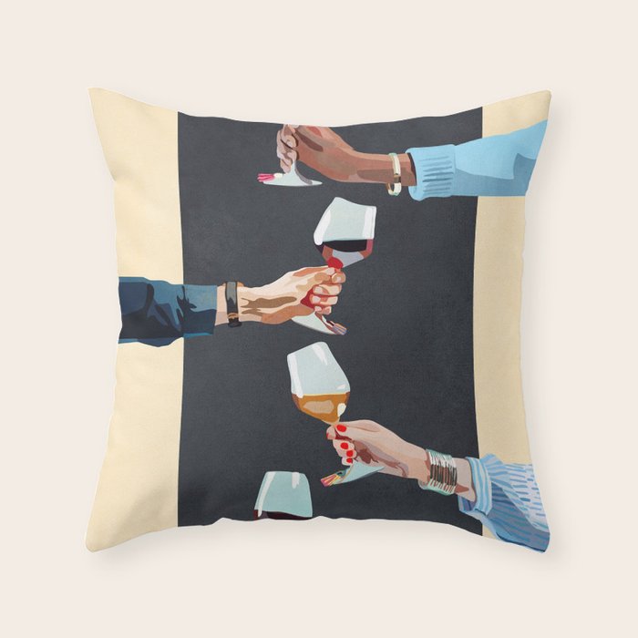Cheers 6 Throw Pillow Gallery Image 1