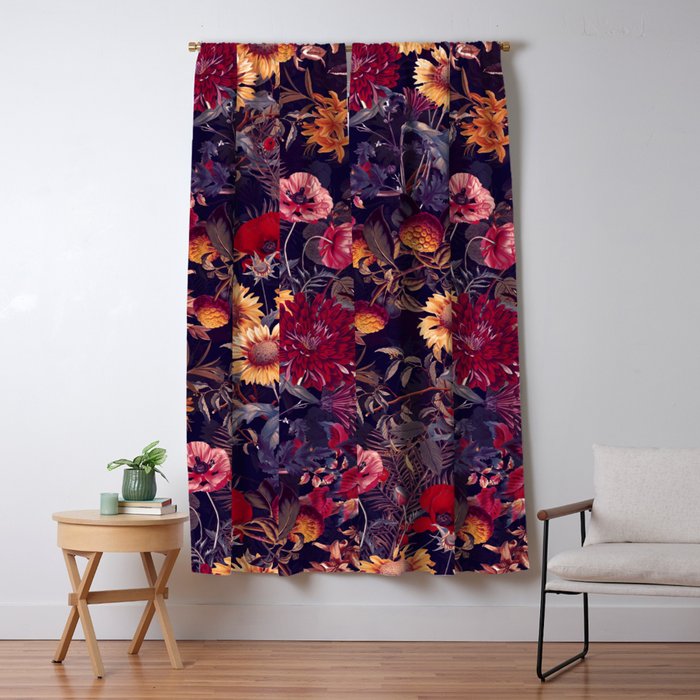 Midnight Garden IV Window Curtain Gallery Image 1