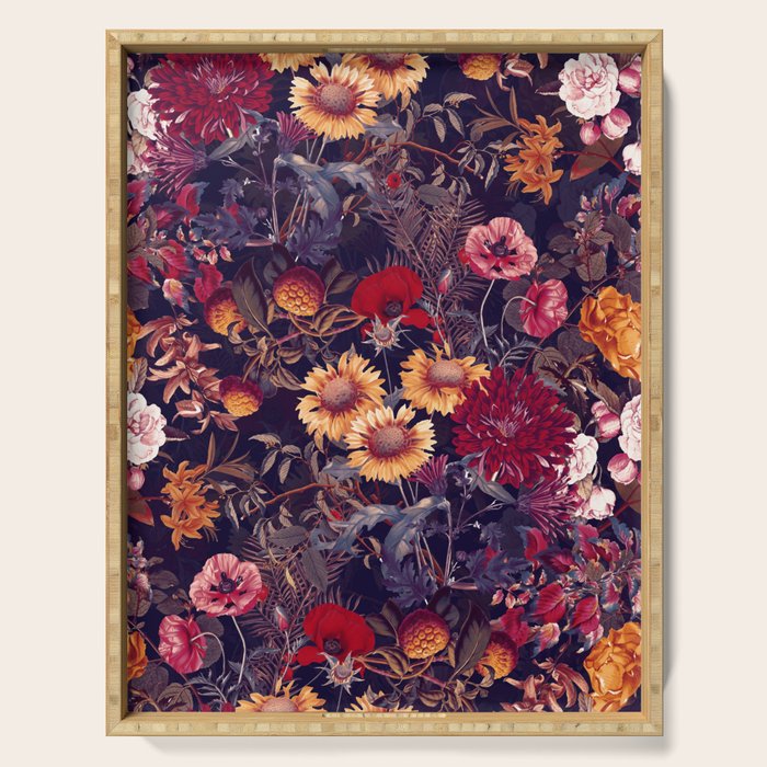 Midnight Garden IV Serving Tray Gallery Image 1