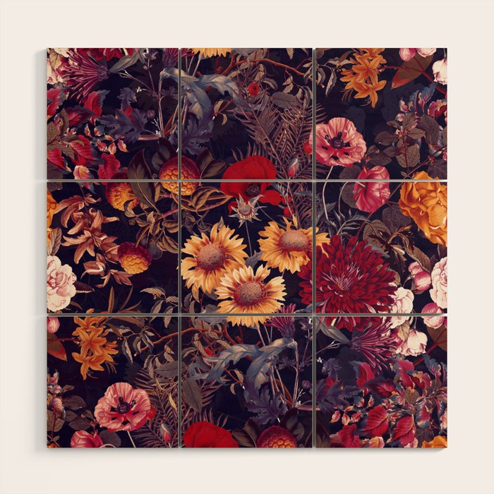Midnight Garden IV Wood Wall Art Gallery Image 1