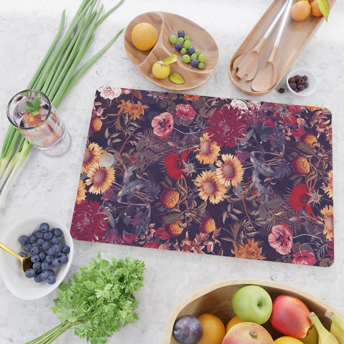 Midnight Garden IV Cutting Board Gallery Image 2