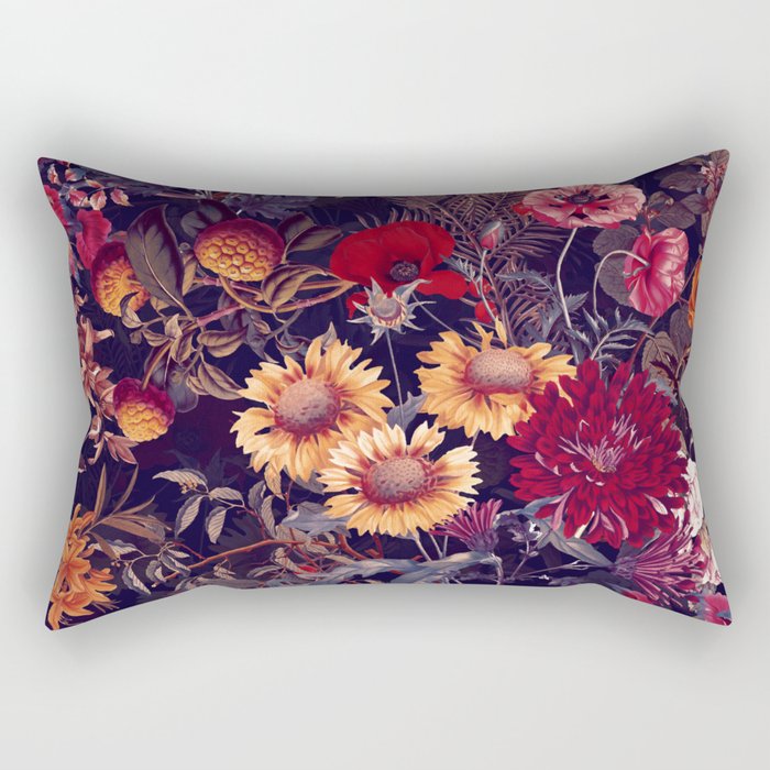 Midnight Garden IV Rectangular Pillow Gallery Image 1