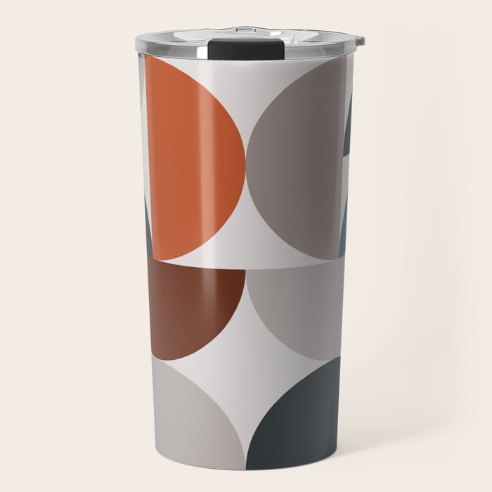 Mid Century Modern Geometric 25 Travel Mug Gallery Image 1