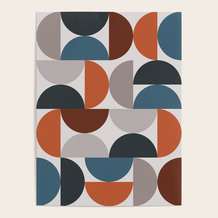Mid Century Modern Geometric 25 Poster Gallery Image 4