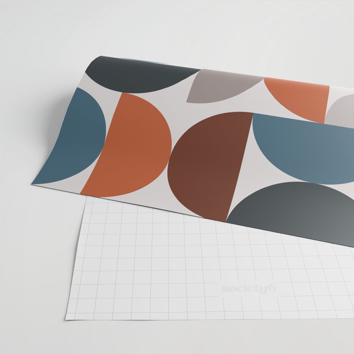 Mid Century Modern Geometric 25 Wrapping Paper Gallery Image 2