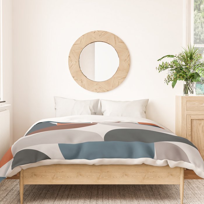 Mid Century Modern Geometric 25 Duvet Cover Gallery Image 3