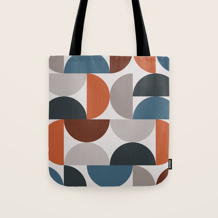 Mid Century Modern Geometric 25 Tote Bag Gallery Image 1