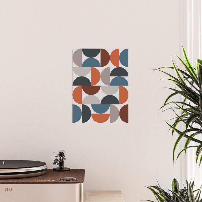 Mid Century Modern Geometric 25 Poster Gallery Image 2