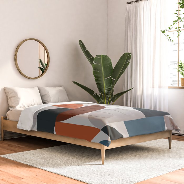 Mid Century Modern Geometric 25 Comforter Gallery Image 2