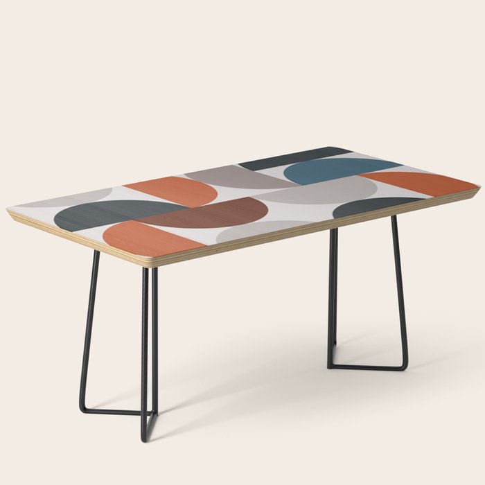 Mid Century Modern Geometric 25 Coffee Table Gallery Image 1