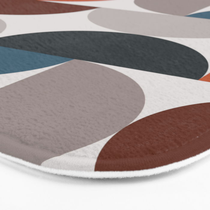 Mid Century Modern Geometric 25 Bath Mat Gallery Image 3