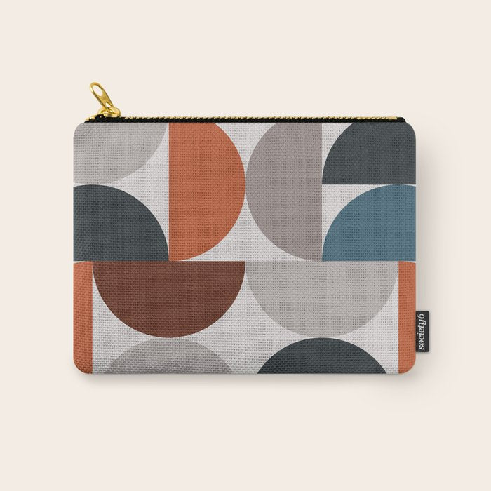 Mid Century Modern Geometric 25 Carry All Pouch Gallery Image 1