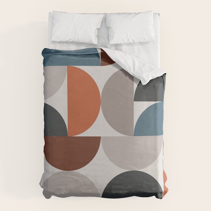 Mid Century Modern Geometric 25 Duvet Cover Gallery Image 6