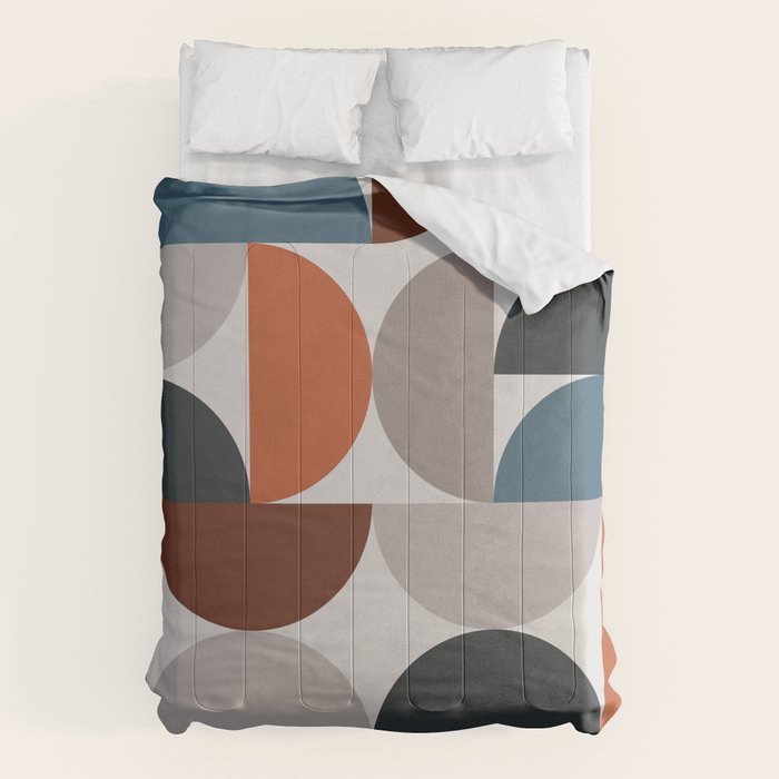 Mid Century Modern Geometric 25 Comforter Gallery Image 1