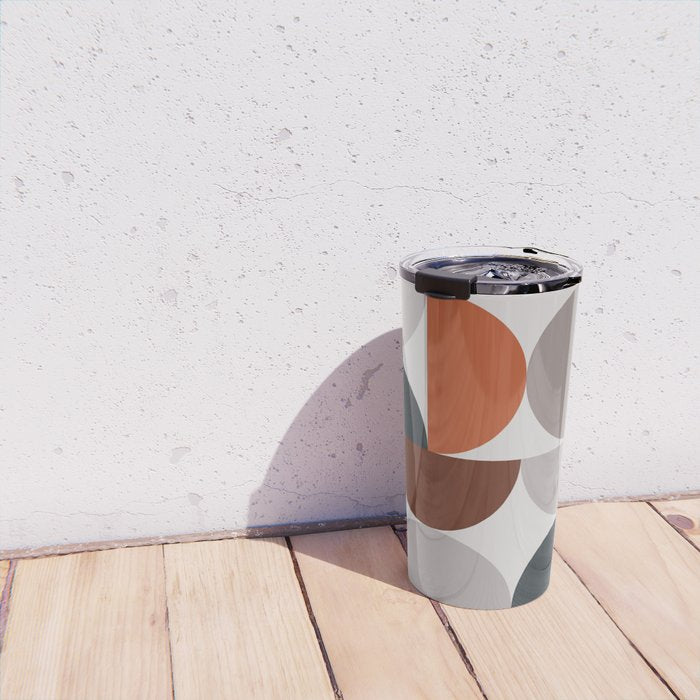 Mid Century Modern Geometric 25 Travel Mug Gallery Image 4