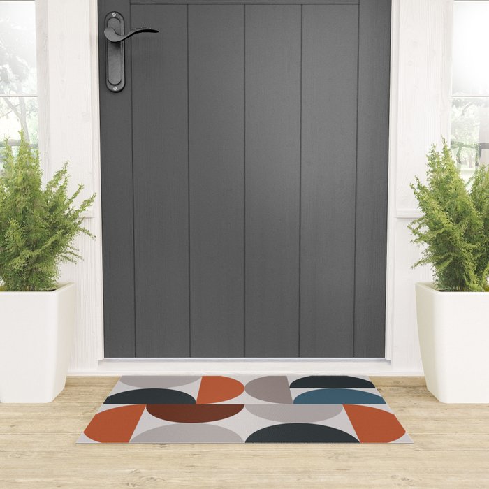Mid Century Modern Geometric 25 Welcome Mat Gallery Image 3