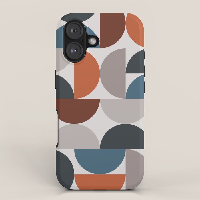 Mid Century Modern Geometric 25 iPhone Case Gallery Image 1