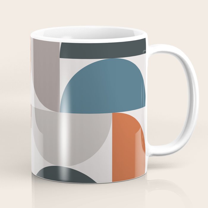 Mid Century Modern Geometric 25 Coffee Mug Gallery Image 1